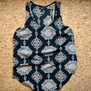 Long Boho flowy tank top